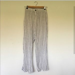 Brandy Melville White Striped Tilden Pants